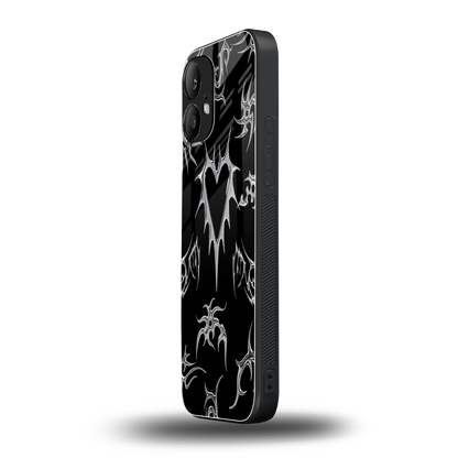 Metallic Love nothing phone 2 mobile cover | shockproof glass phone case