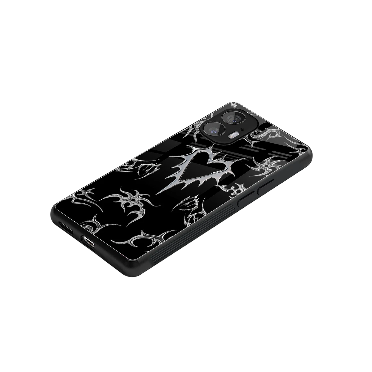 Metallic Love stylish phone case for nothing phone 2 | glossy glass and slim fit