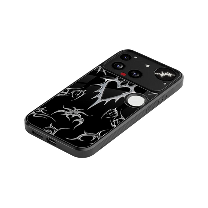 Metallic Love stylish phone case for nothing phone 3 | glossy glass and slim fit