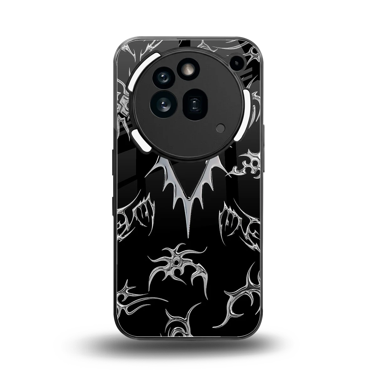Metallic Love back phone cover | glass case for nothing phone 3a pro