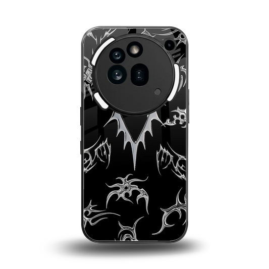 Metallic Love back phone cover | glass case for nothing phone 3a pro