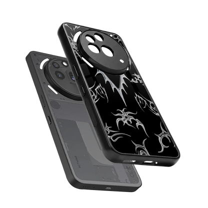 Metallic Love sleek nothing phone 3a pro cover with tempered glass back and TPU edges