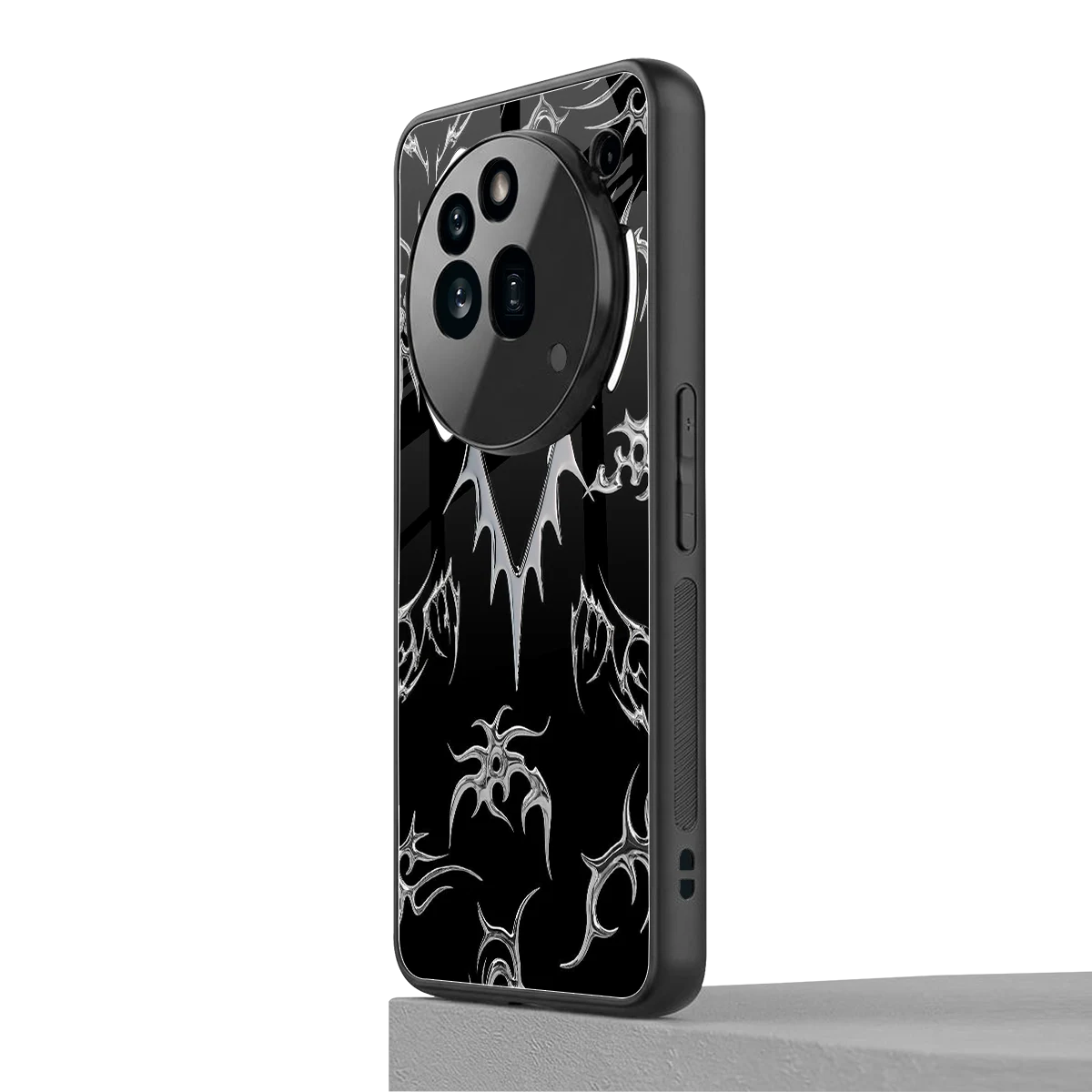 Metallic Love nothing phone 3a pro mobile cover | shockproof glass phone case