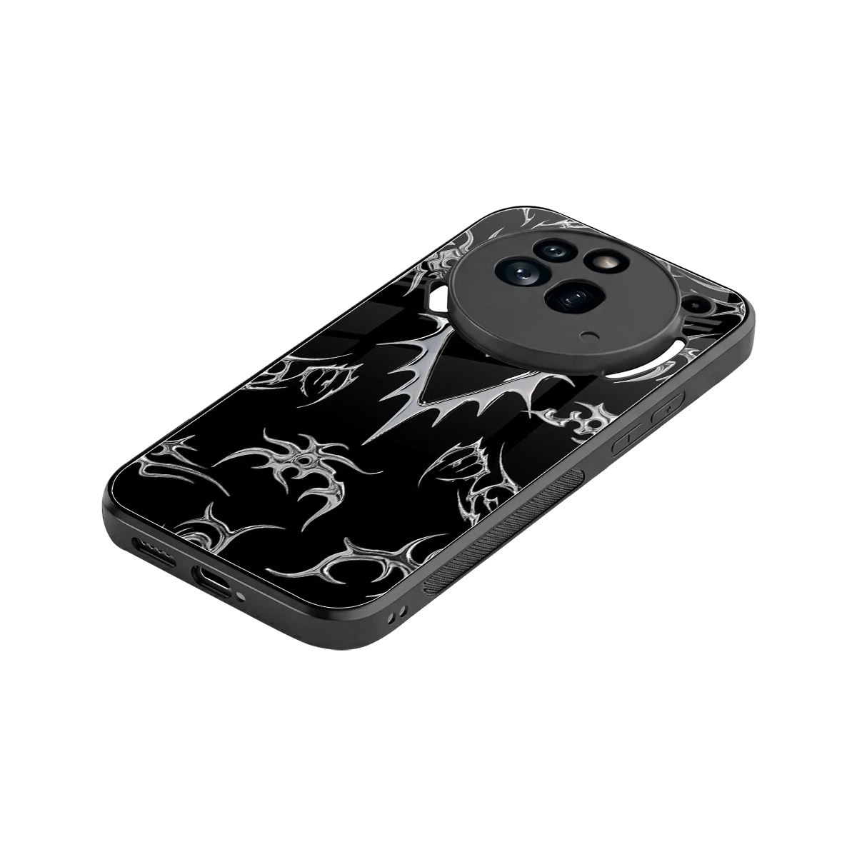 Metallic Love stylish phone case for nothing phone 3a pro | glossy glass and slim fit
