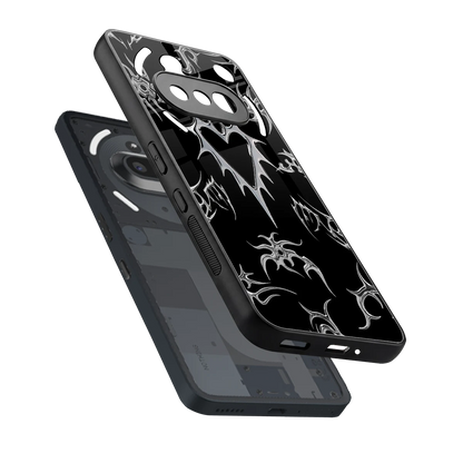 Metallic Love sleek nothing phone 3a cover with tempered glass back and TPU edges