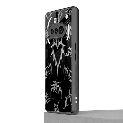 Metallic Love nothing phone 3a mobile cover | shockproof glass phone case
