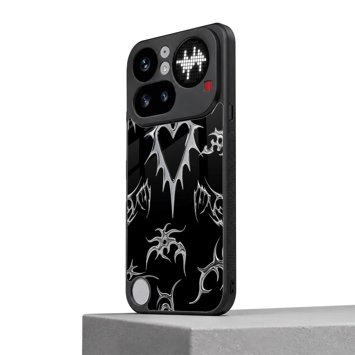 Metallic Love nothing phone 4a pro mobile cover | shockproof glass phone case