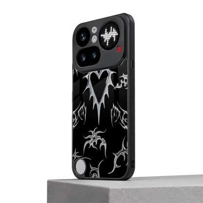 Metallic Love nothing phone 4a pro mobile cover | shockproof glass phone case