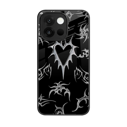 Metallic Love back phone cover | glass case for oneplus 13s