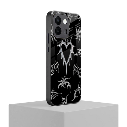 Metallic Love oneplus 13s mobile cover | shockproof glass phone case