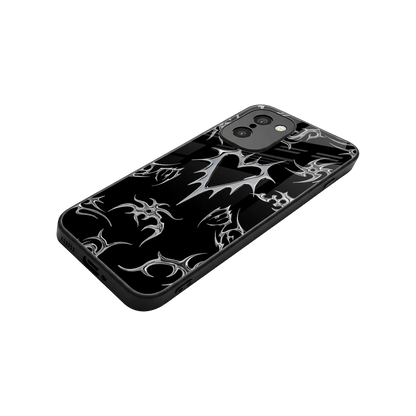 Metallic Love stylish phone case for oneplus 15r | glossy glass and slim fit
