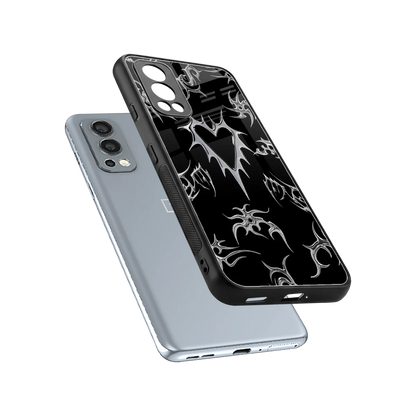Metallic Love sleek oneplus nord 2 cover with tempered glass back and TPU edges