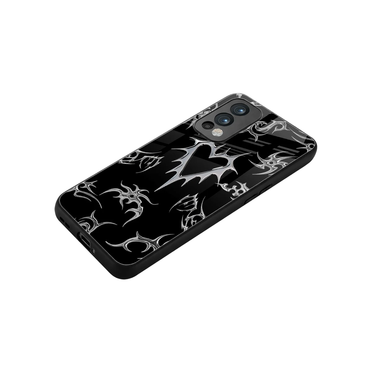 Metallic Love stylish phone case for oneplus nord 2 | glossy glass and slim fit