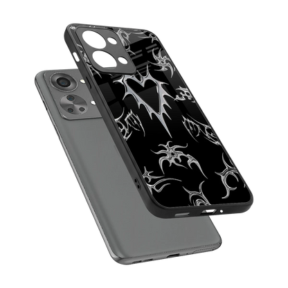 Metallic Love sleek oneplus nord 2t cover with tempered glass back and TPU edges