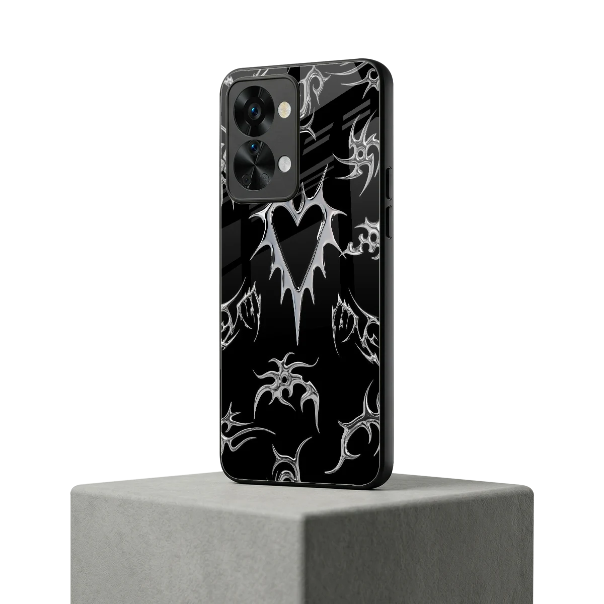 Metallic Love oneplus nord 2t mobile cover | shockproof glass phone case