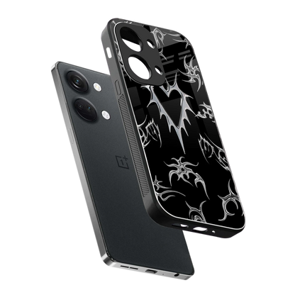 Metallic Love sleek oneplus nord 3 cover with tempered glass back and TPU edges