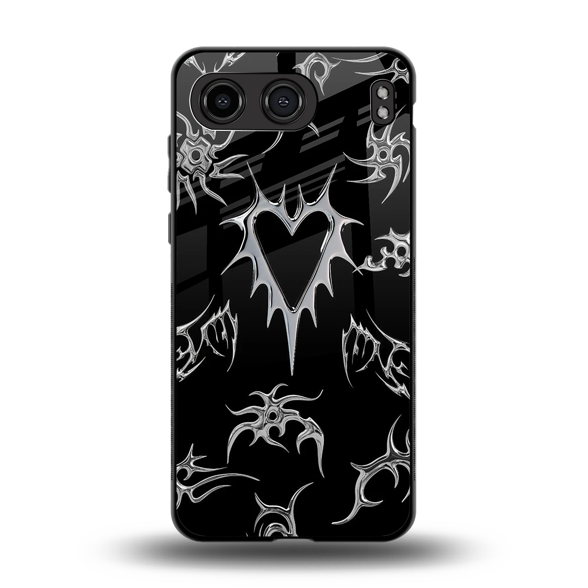 Metallic Love back phone cover | glass case for oneplus nord 4