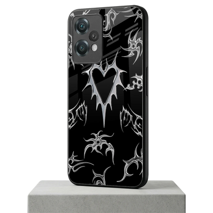 Metallic Love oneplus nord ce 2 lite mobile cover | shockproof glass phone case
