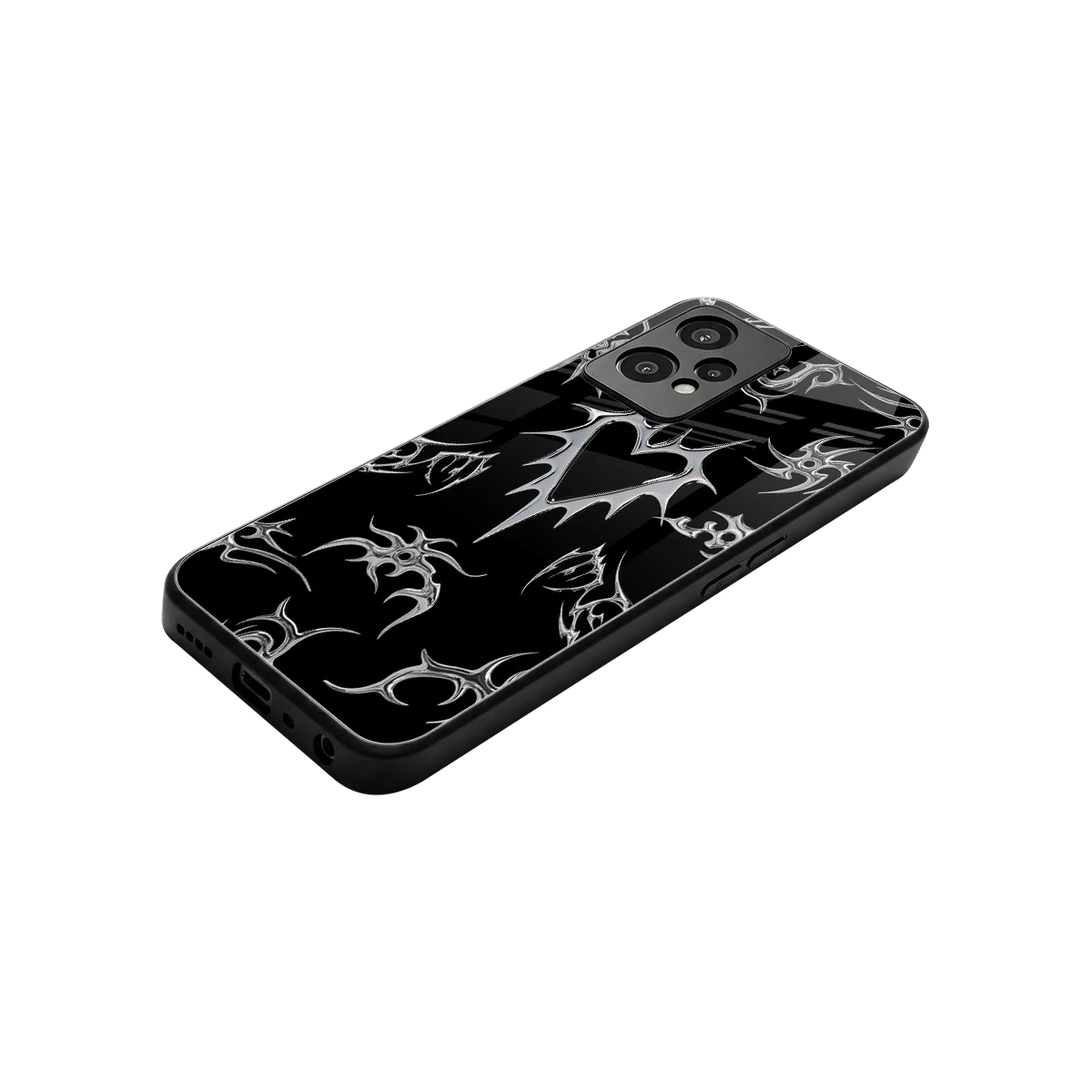 Metallic Love stylish phone case for oneplus nord ce 2 lite | glossy glass and slim fit