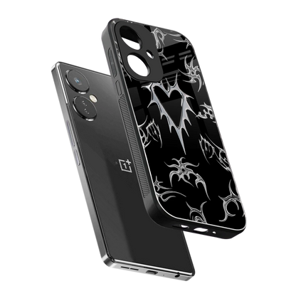 Metallic Love sleek oneplus nord ce 3 cover with tempered glass back and TPU edges