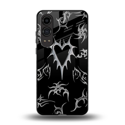 Metallic Love back phone cover | glass case for oneplus nord ce 4 lite