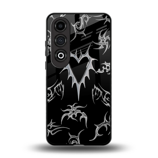 Metallic Love back phone cover | glass case for oneplus nord ce 4