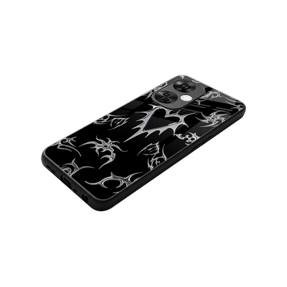 Metallic Love stylish phone case for oneplus nord ce 3 lite | glossy glass and slim fit