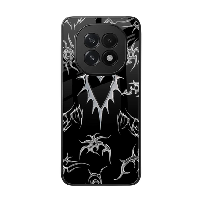 Metallic Love back phone cover | glass case for oppo f29 5g