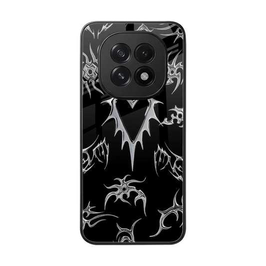 Metallic Love back phone cover | glass case for oppo f29 5g