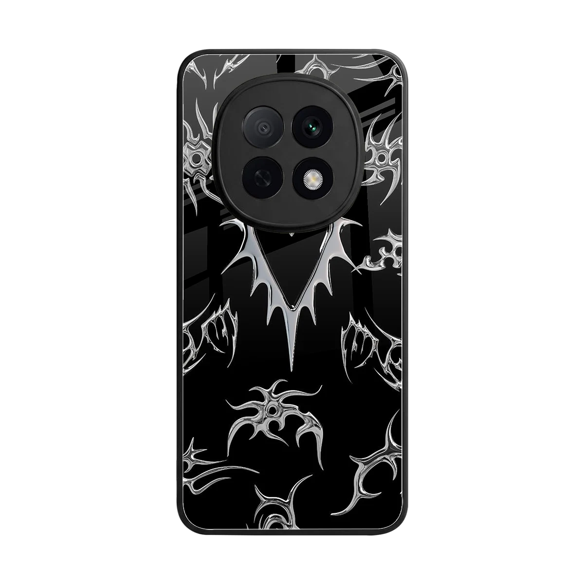 Metallic Love back phone cover | glass case for oppo f29 pro 5g