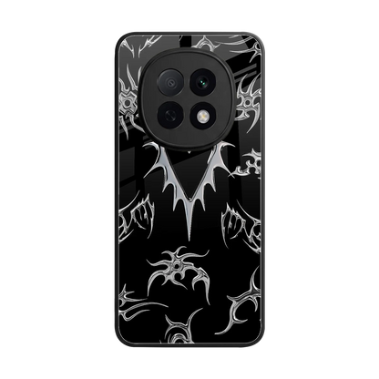 Metallic Love back phone cover | glass case for oppo f29 pro 5g