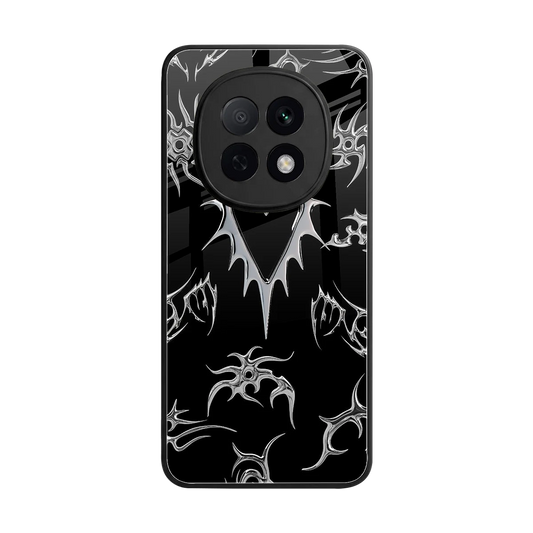 Metallic Love back phone cover | glass case for oppo f29 pro 5g