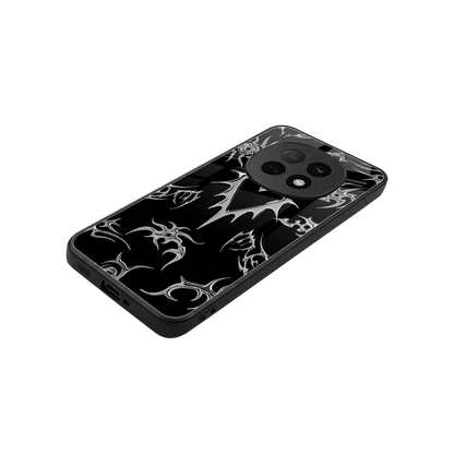 Metallic Love stylish phone case for oppo f29 pro 5g | glossy glass and slim fit