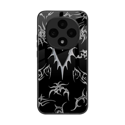 Metallic Love back phone cover | glass case for oppo f31 pro 5g