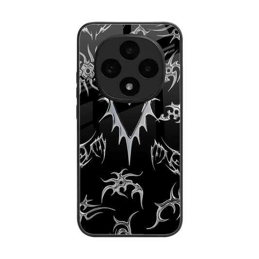 Metallic Love back phone cover | glass case for oppo f31 pro 5g