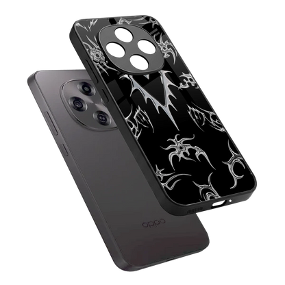 Metallic Love sleek oppo f31 pro 5g cover with tempered glass back and TPU edges