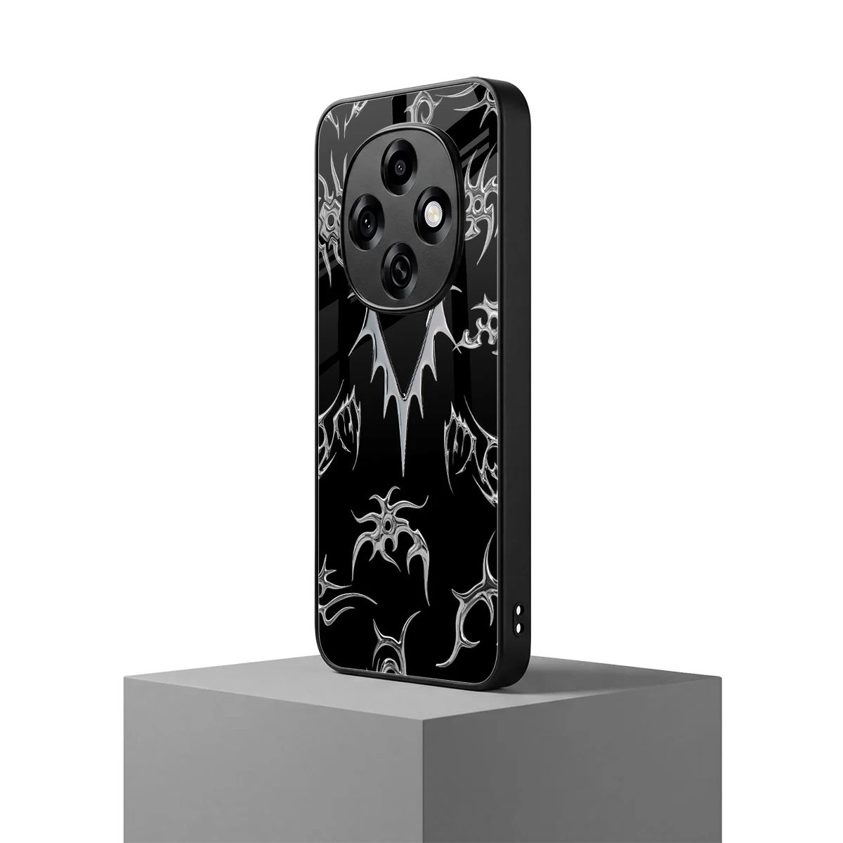 Metallic Love oppo f31 pro 5g mobile cover | shockproof glass phone case