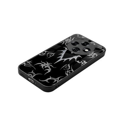 Metallic Love stylish phone case for oppo f31 pro 5g | glossy glass and slim fit