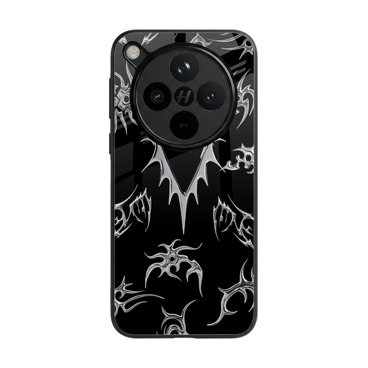 Metallic Love back phone cover | glass case for oppo find x8