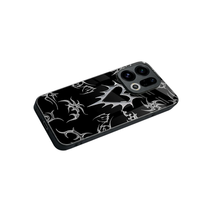 Metallic Love stylish phone case for oppo find x9 | glossy glass and slim fit