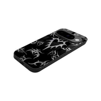 Metallic Love stylish phone case for google pixel 10 | glossy glass and slim fit