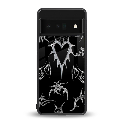 Metallic Love back phone cover | glass case for google pixel 6 pro