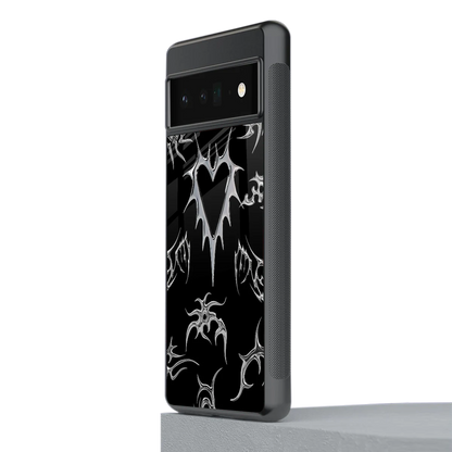 Metallic Love stylish phone case for google pixel 6 pro | glossy glass and slim fit