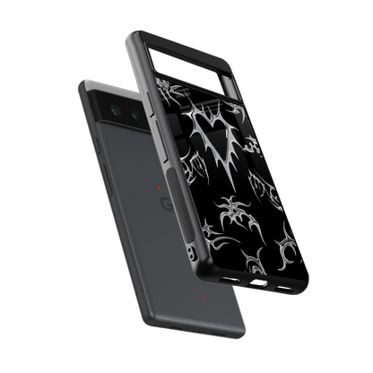 Metallic Love sleek google pixel 6a cover with tempered glass back and TPU edges