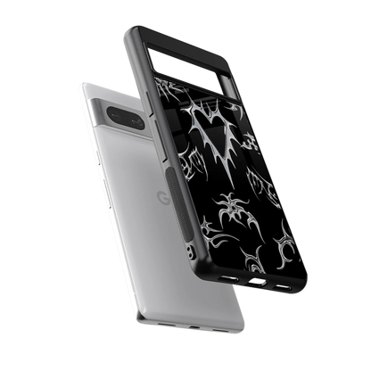 Metallic Love sleek google pixel 7a cover with tempered glass back and TPU edges