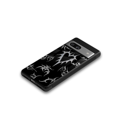 Metallic Love google pixel 7a mobile cover | shockproof glass phone case