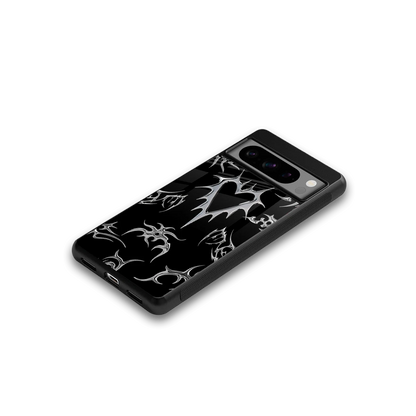 Metallic Love google pixel 8 pro mobile cover | shockproof glass phone case