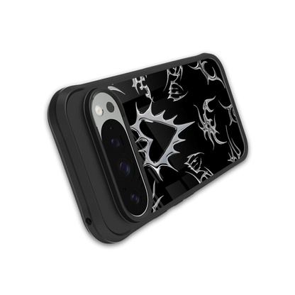 Metallic Love stylish phone case for google pixel 9 pro | glossy glass and slim fit