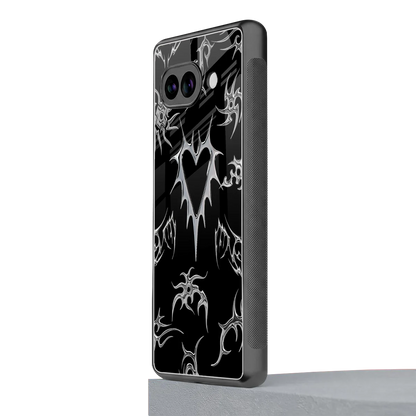 Metallic Love google pixel 10a mobile cover | shockproof glass phone case