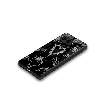 Metallic Love stylish phone case for google pixel 10a | glossy glass and slim fit
